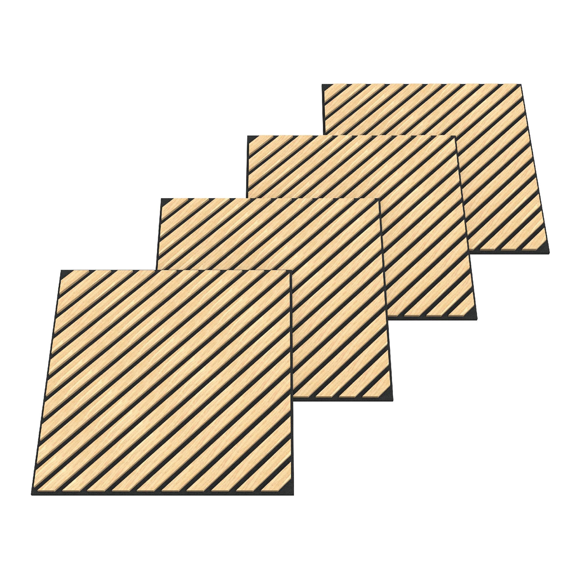 AKUSTIK WANDPANEEL-SET Vang 4-TLG. II - Eiche Artisan, Holzwerkstoff/Kunststoff (60/60/2.1cm) - NEU.HOLZ