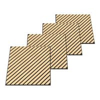 AKUSTIK WANDPANEEL-SET Vang 4-TLG. II - Eiche Artisan, Holzwerkstoff/Kunststoff (60/60/2.1cm) - NEU.HOLZ