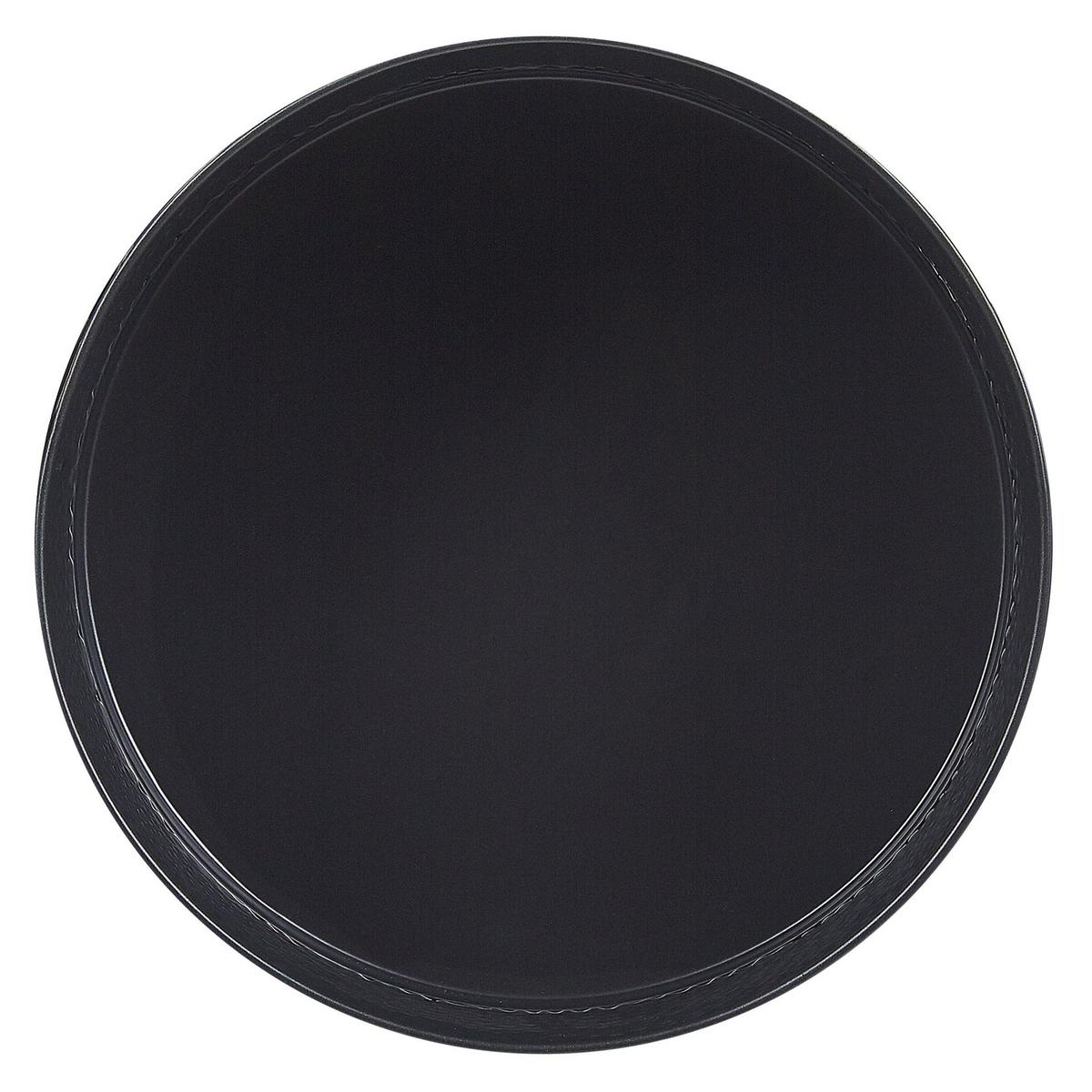 PFLANZENSTÄNDER Metall schwarz 50 cm Leika - Schwarz, Metall (50cm) - Beliani