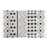 KURZFLOR-TEPPICH Khemisset 200/140 cm - Weiß, Textil (140/200cm) - Beliani