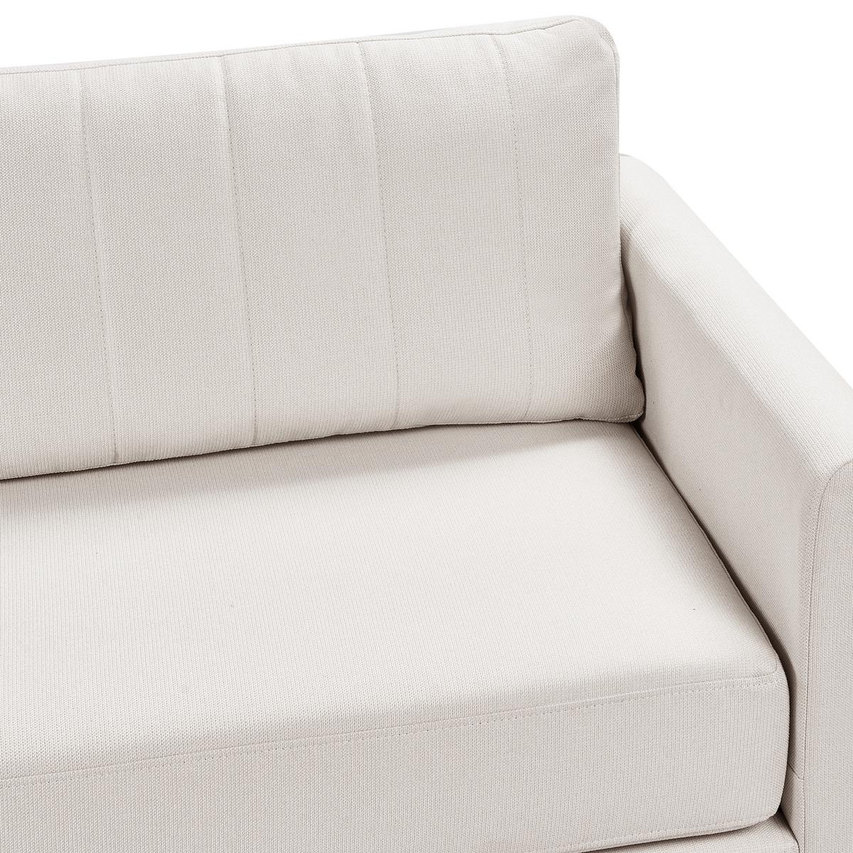 3-SITZER-SOFA Stoff Hellbeige Mala - Beige, Textil (205/82/76cm) - Beliani