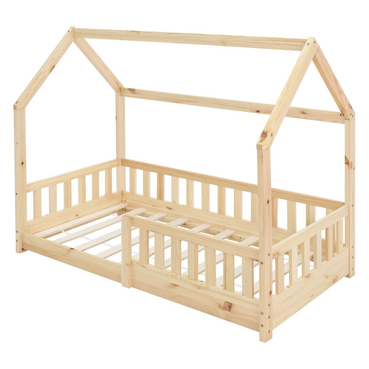 KINDERBETT mit Dach 80x160 cm Natur - Naturfarben, Holz (80/160cm) - ML-DESIGN