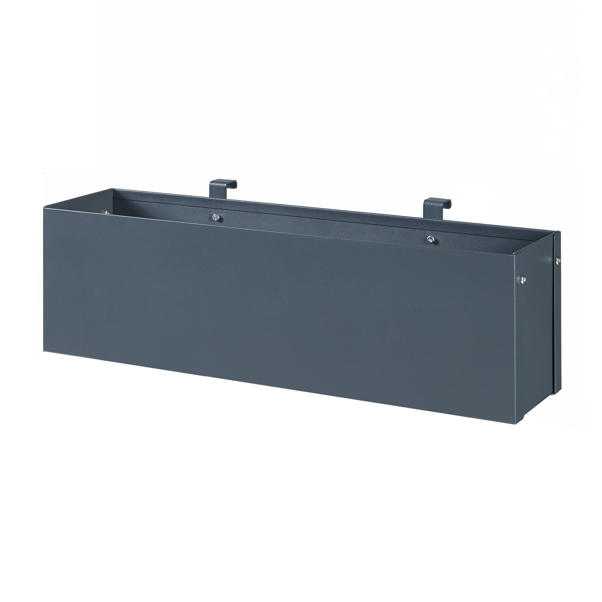 BLUMENKASTEN Achtkarspelen - Anthrazit, Metall (15/15/50cm) - [en.casa]