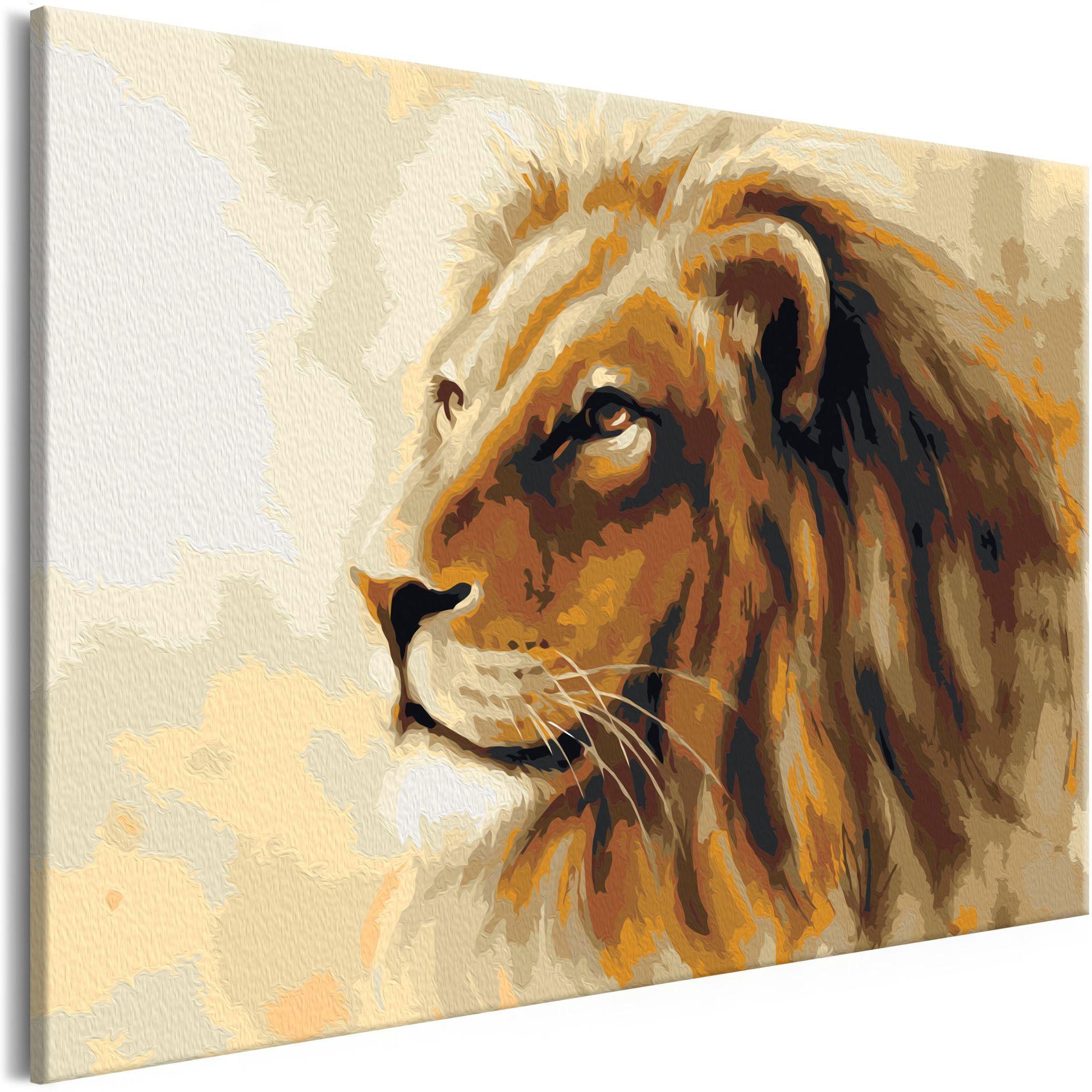 MALEN NACH ZAHLEN 50/40 cm - Multicolor, Textil (1.4/40cm) - KUNSTLOFT