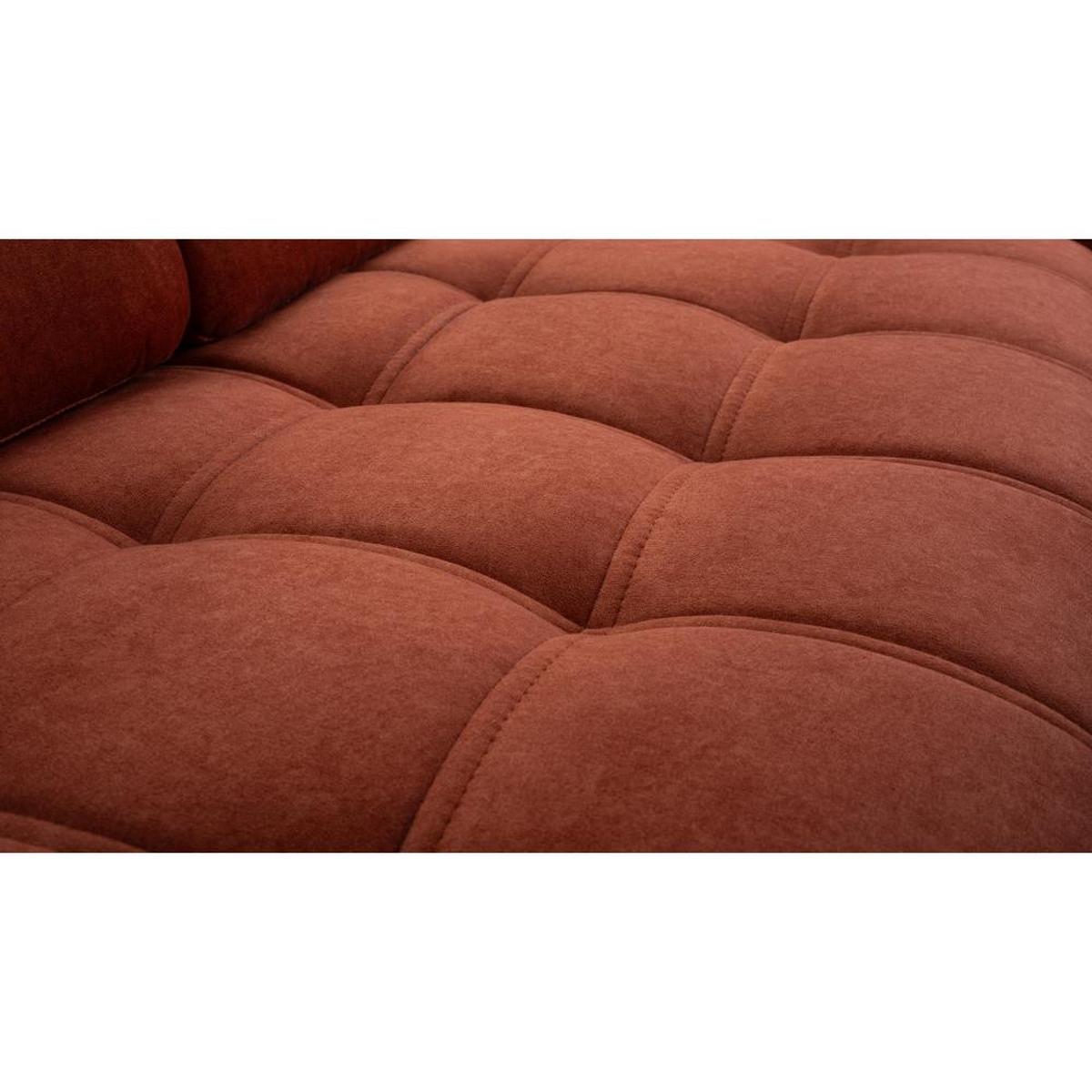 ECKSCHLAFSOFA Bello dunkelrot rechts - Schwarz/Dunkelrot, Textil (265/156cm) - Beautysofa