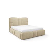 POLSTERBETT Jordan - Beige, Holzwerkstoff/Textil (140/200cm) - Fun Möbel