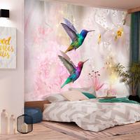SELBSTKLEBENDE FOTOTAPETE Rosa 98/70 cm - Pink/Multicolor, Kunststoff/Textil (98/1cm) - KUNSTLOFT