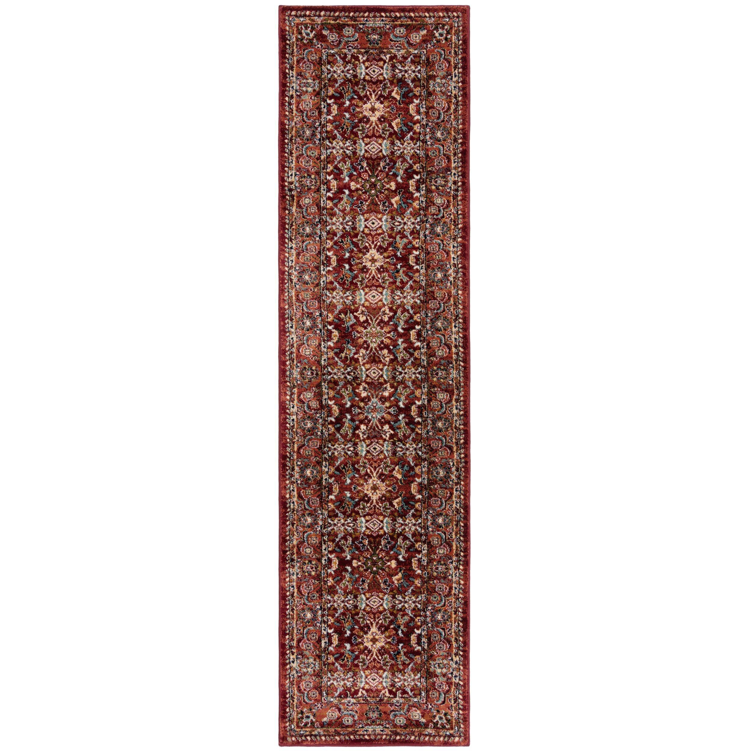 KURZFLORTEPPICH GLAZERT, orientalisch, Rot, 60 x 230 cm - Rot, Textil (230/60cm) - KADIMA DESIGN
