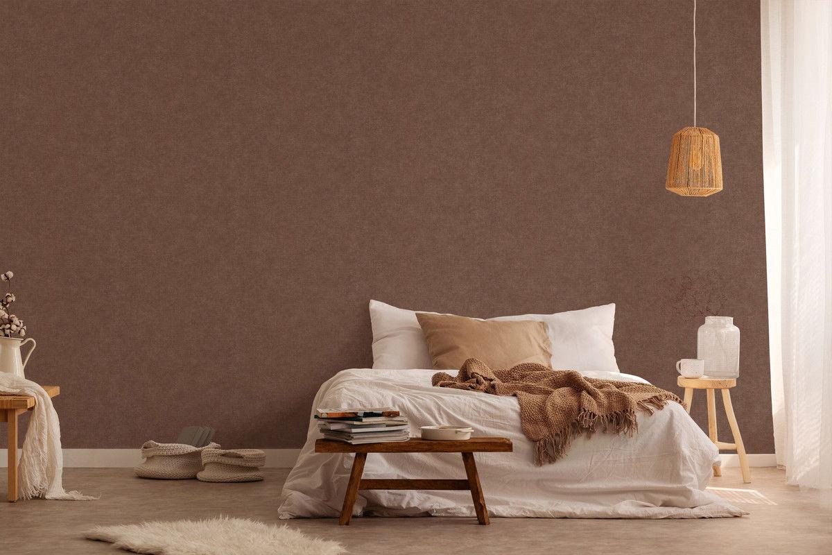 VLIESTAPETE Braun 53/1005 cm - Braun, Textil (53/1cm) - KUNSTLOFT