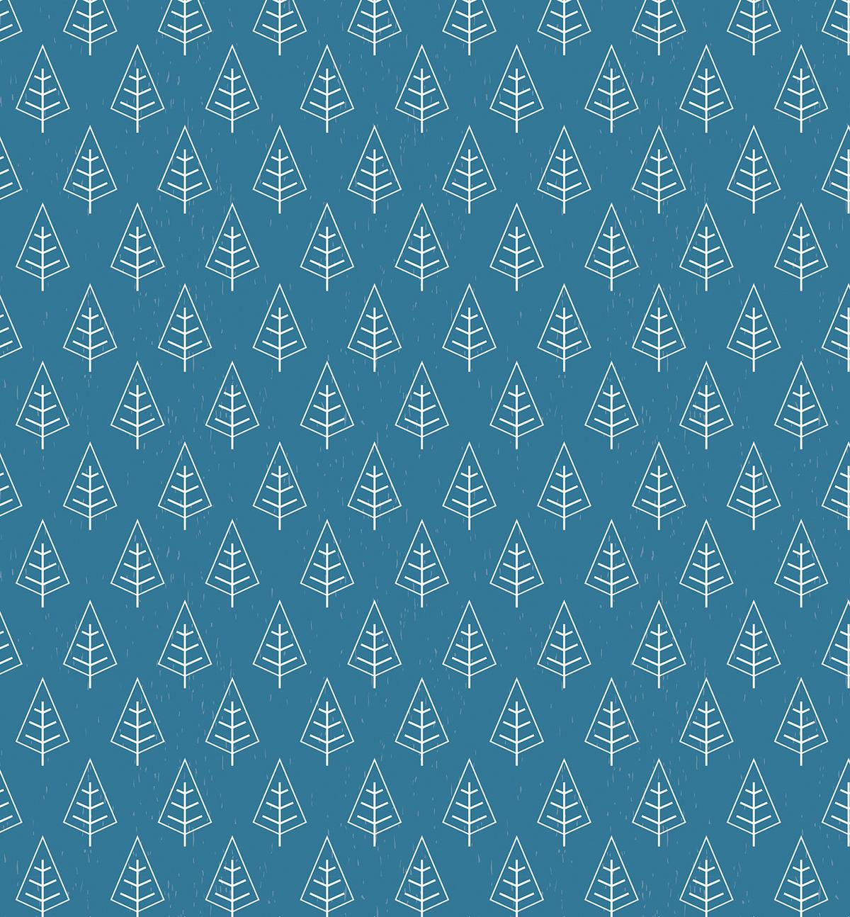 VERDUNKELUNGSROLLO 130x140 cm Bäume im Regen - Weiß, Textil (130/140cm) - TULUP