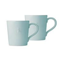 HENKELBECHER Biene blau 520 ml 2er Set - Blau, Keramik (0.52L) - La Rochère