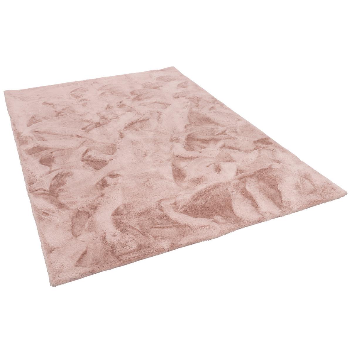 FELLTEPPICH LUXUS SUPER SOFT PLUSH - Altrosa, Textil (140/180cm) - Pergamon