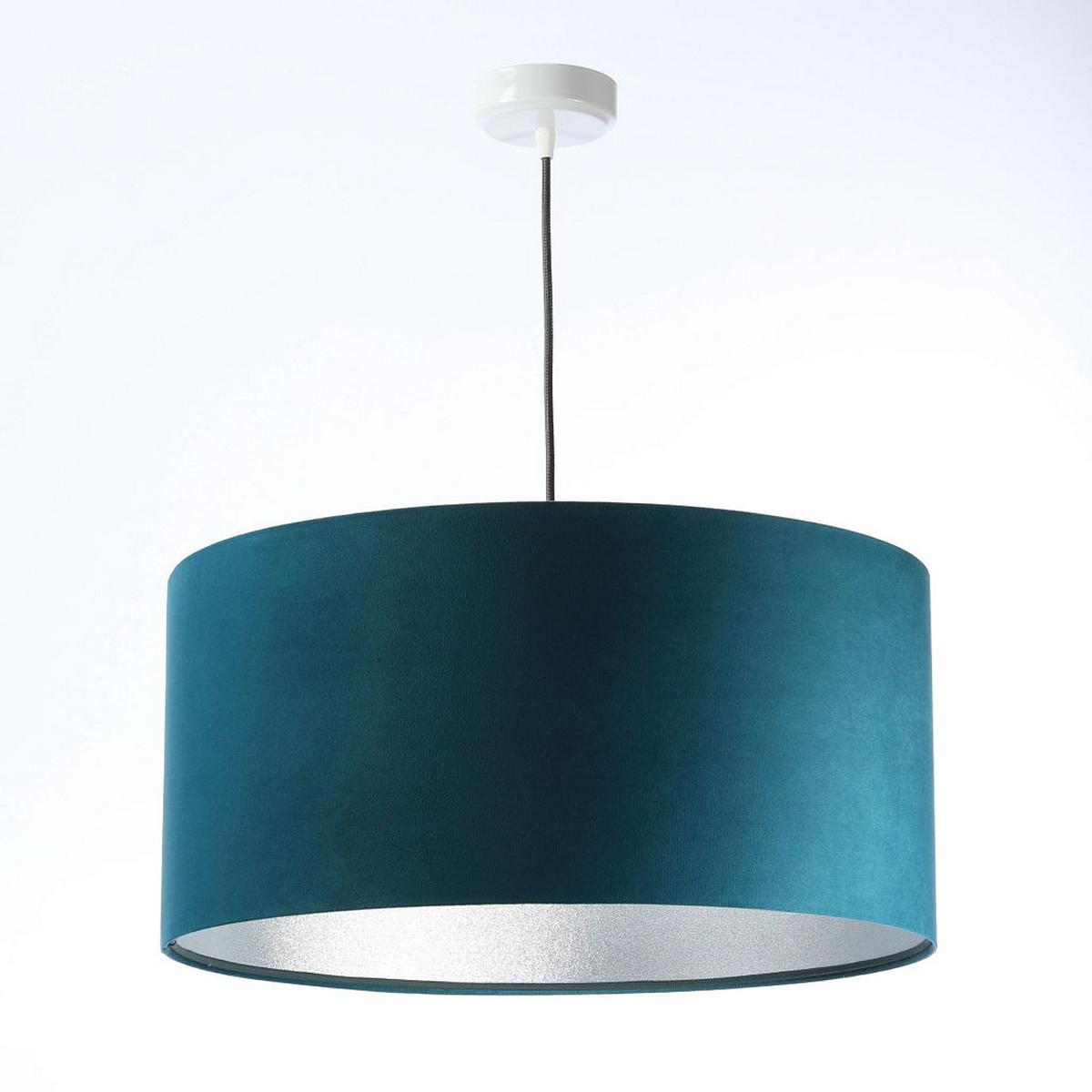 HÄNGELEUCHTE Silber 60/30 cm - Türkis/Silberfarben, Kunststoff (60/1.1/30cm) - ONZENO