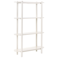 BÜCHERREGAL mit 3 Ebenen 170 cm Beige Granity - Beige, Holzwerkstoff (110/170/30cm) - Beliani