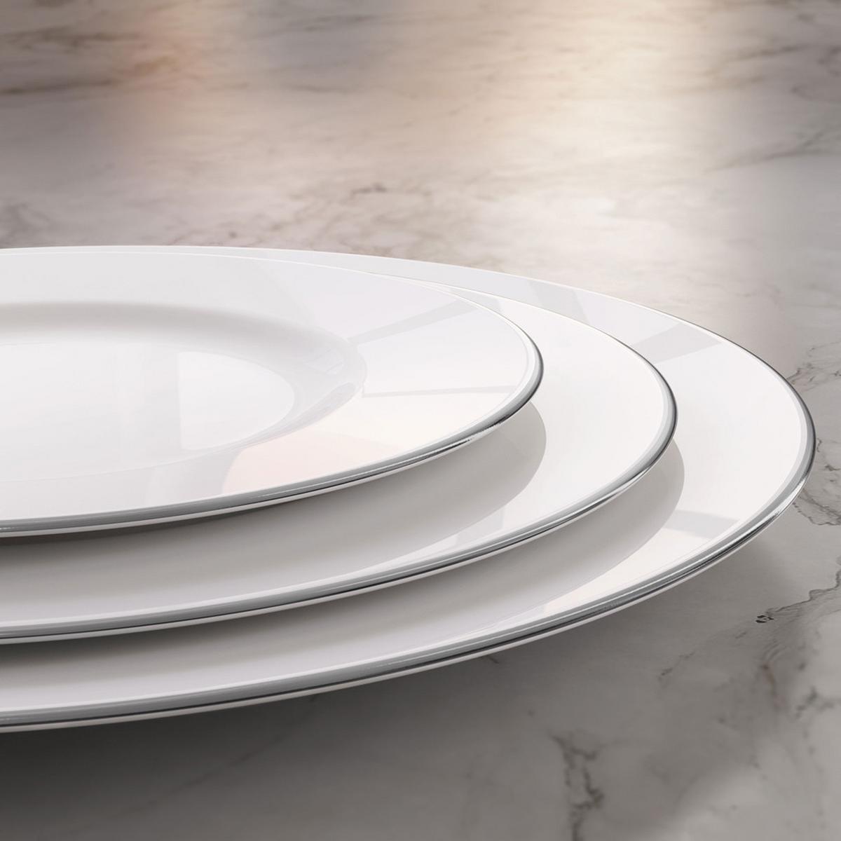 KOMBISERVICE Anmut Platinum No.1 weiß 30-tlg. - Weiß, Keramik (2/2/2cm) - Villeroy & Boch