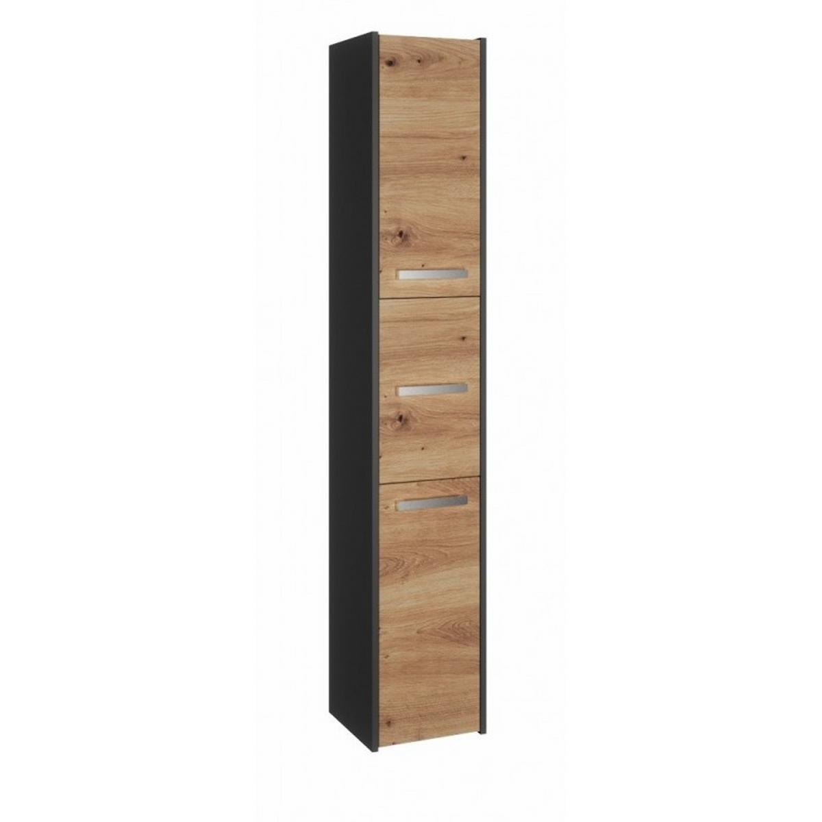 BADEZIMMERSCHRANK Anthrazit, Artisan 30/170/30 - Anthrazit, Holzwerkstoff (30/170/30cm) - RAUMHIRSCH FURNITURE