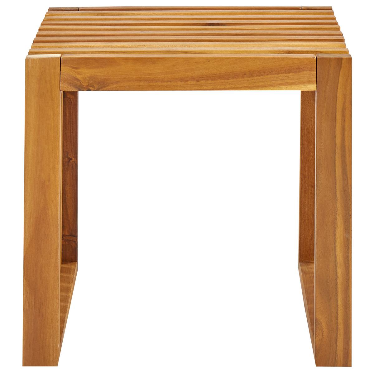 GARTENMÖBEL SET 4-Sitzer Akazienholz hellbraun 5-teilig Bellano - Hellbraun, Holz - Beliani