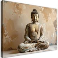LEINWANDBILD Zen und Orientalisch 45x30cm - Beige, Textil (45/30cm) - Feeby