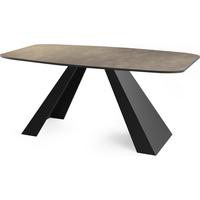 ESSTISCH Monte rechteckig ausziehbar, Dunkelgrauer Chicago Grau 180-220/90/76 cm - Dunkelgrau/Schwarz, Holzwerkstoff/Metall (90/218/76cm) - WFL GROUP
