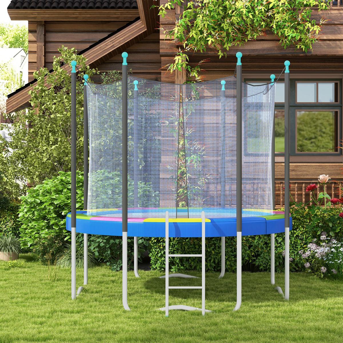 TRAMPOLIN Randabdeckung Kunststoff, PE Mehrfarbig - Blau, Kunststoff (366/366cm) - SPORTNOW