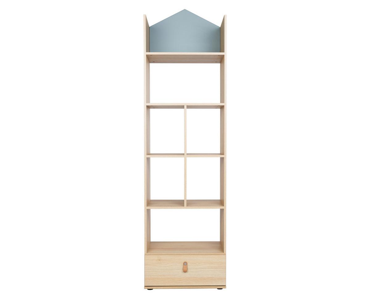 STANDREGAL Roofy Soft-Close 7 Fächer Salbei Nagano Oak - Salbeigrün/Eichefarben, Holzwerkstoff/Kunststoff (56/200/42cm) - arthur berndt