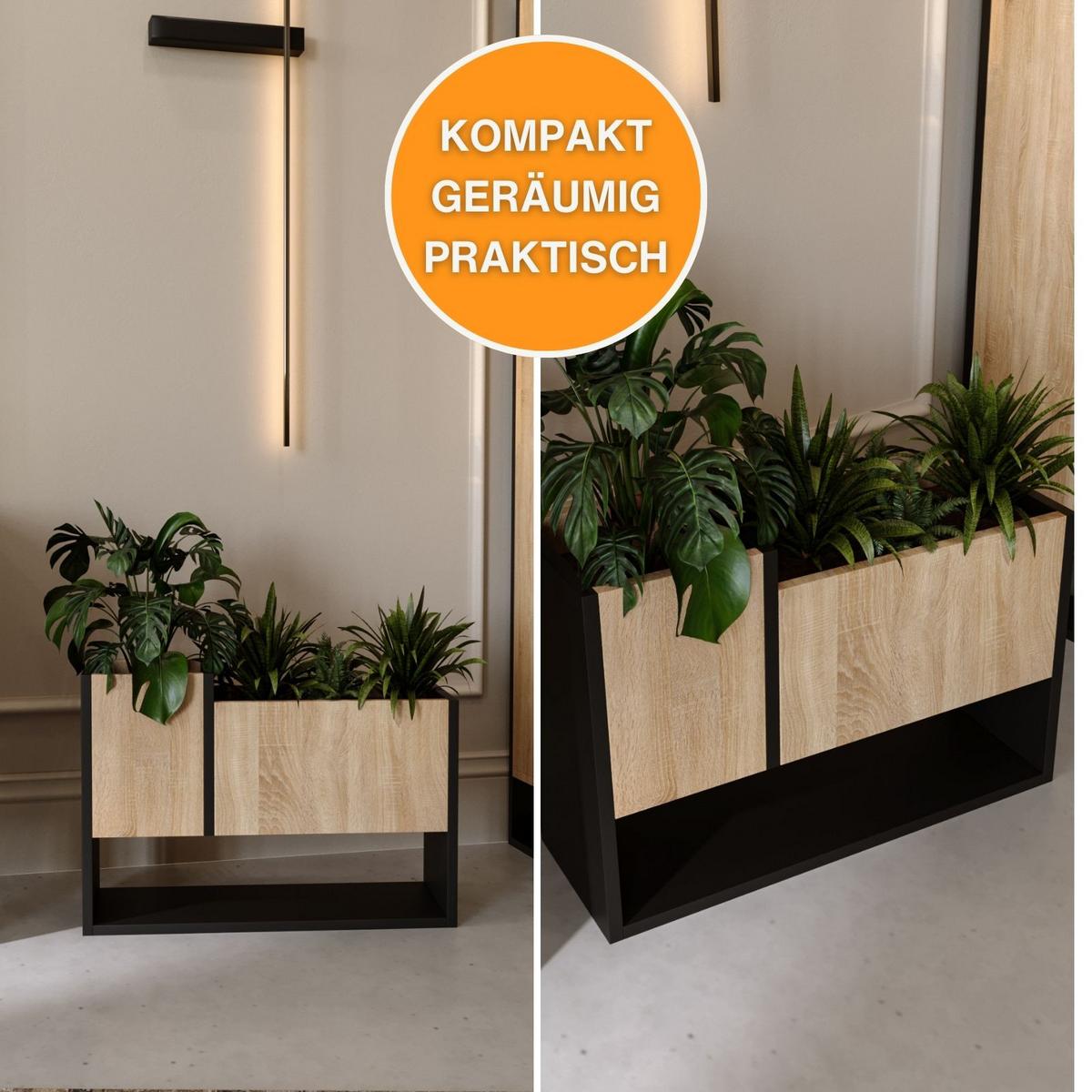 BLUMENKASTEN - Sonoma Eiche, Holzwerkstoff (22.6/45/64.5cm) - RAUMHIRSCH FURNITURE