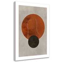 KUNSTDRUCK Braun 60/90 cm - Braun, Textil (60/90cm) - KUNSTLOFT