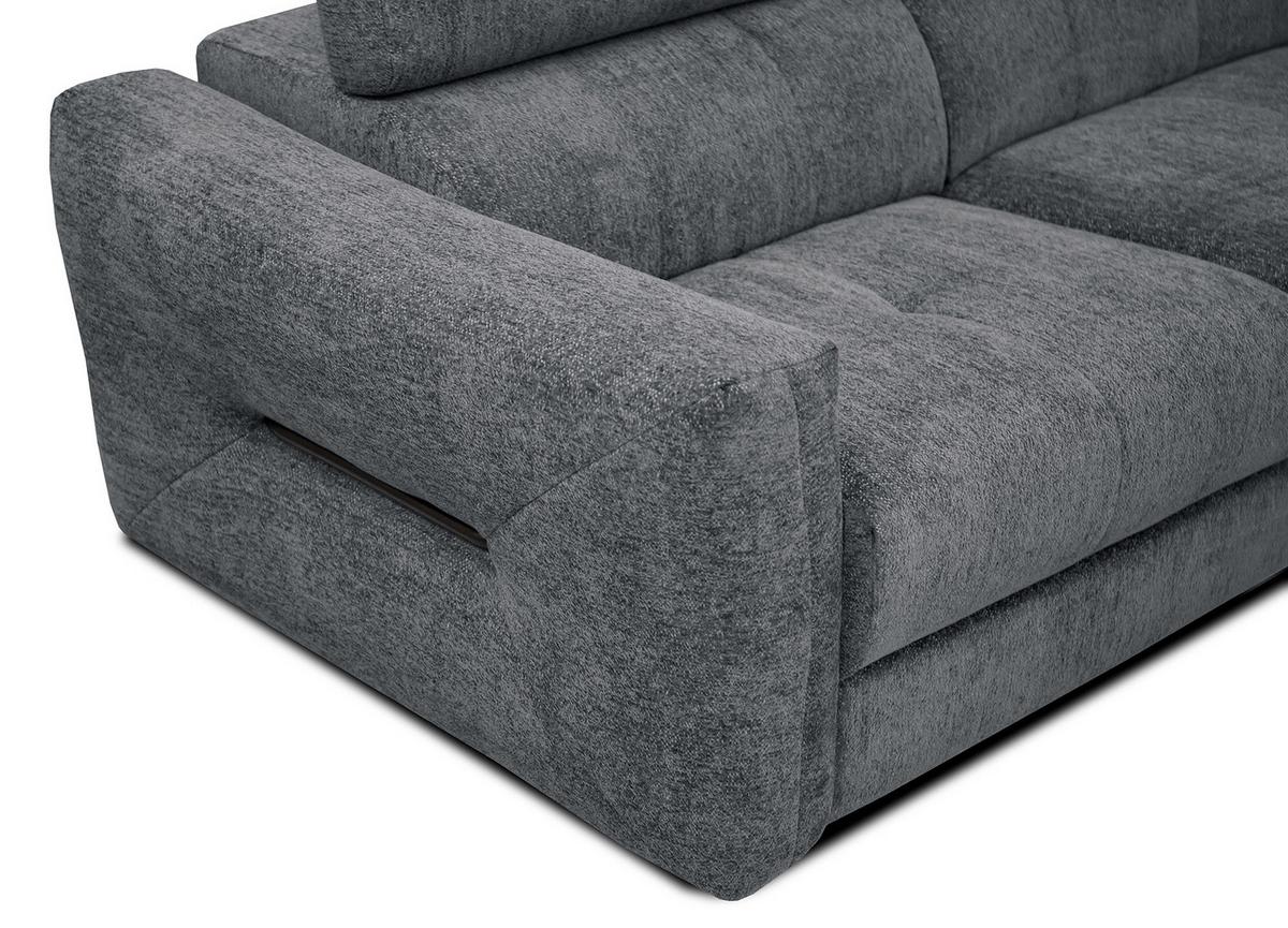 ECKSOFA CALVERA 5-Sitzer, graphitfarben - Graphitfarben, Holzwerkstoff/Textil (298/239cm) - Wozimo