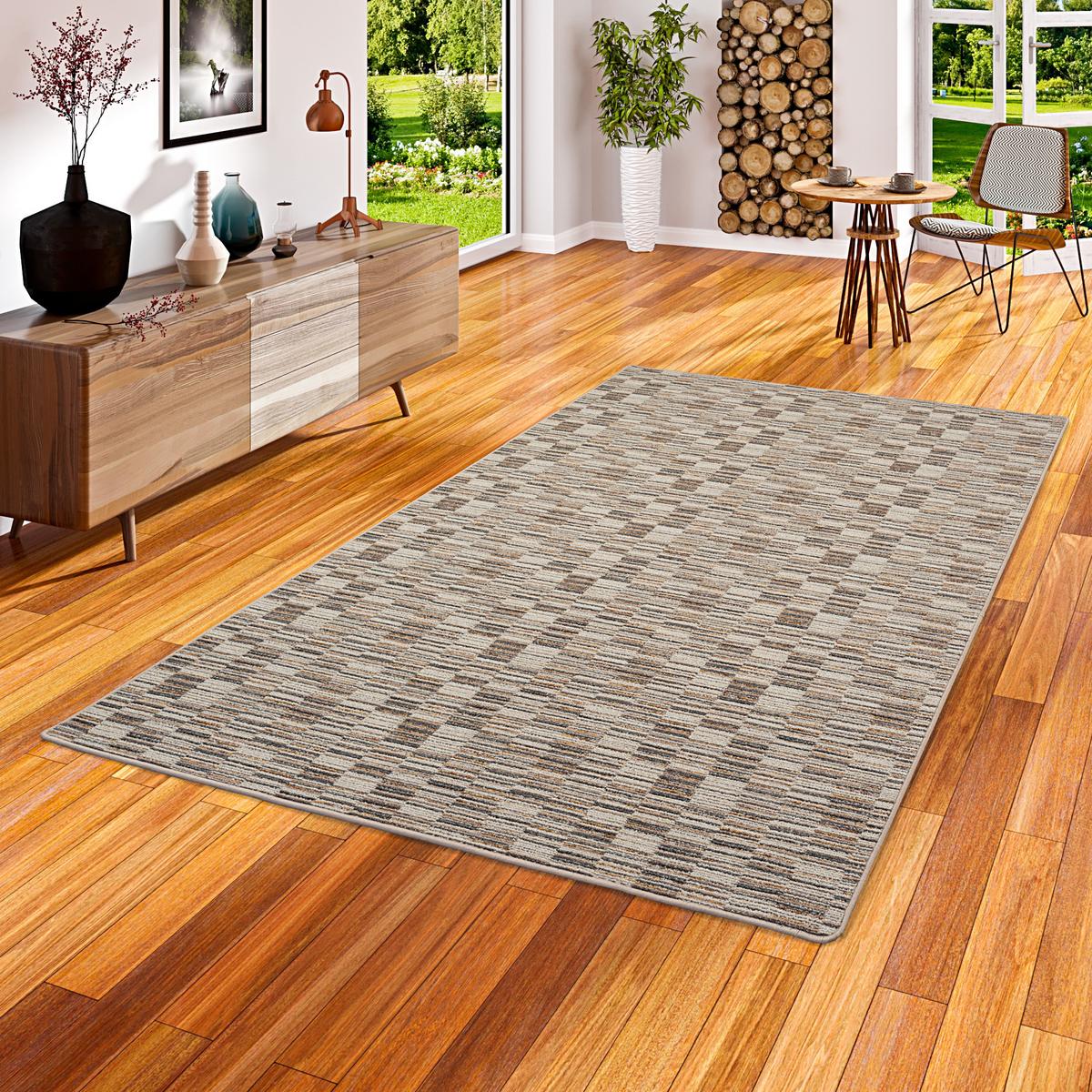 STREIFENBERBER TEPPICH MODERN STRIPES - Beige, Textil (80/160cm) - Snapstyle