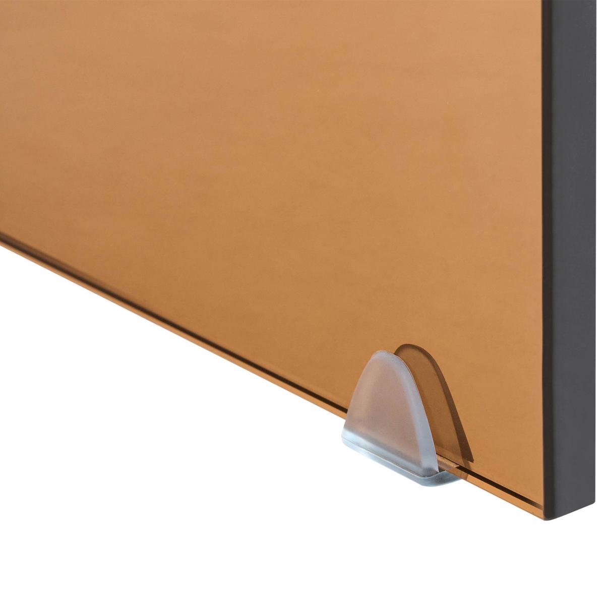 KONSOLENTISCH Sicherheitsglas Braun Kendall - Braun, Glas (90/75/30cm) - Beliani