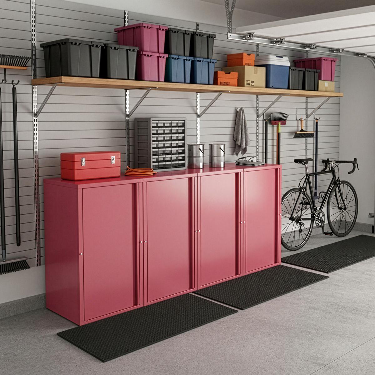 AKTENSCHRANK Burlöv - Pink, Metall (40/88/35cm) - [en.casa]