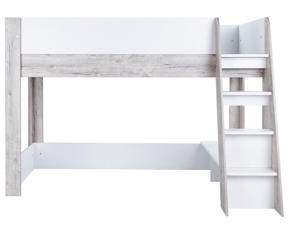 HOCHBETT Bente 90 x 200 cm - Eichefarben/Weiß, Holzwerkstoff (90/200cm) - arthur berndt