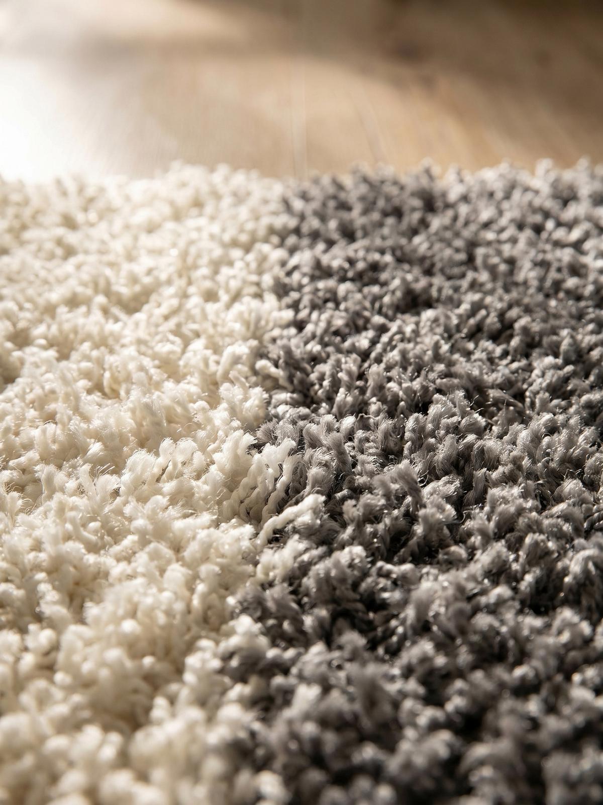 HOCHFLORTEPPICH WERFEN, kariert, Hellgrau, 80 x 250 cm - Grau, Textil (250/80cm) - KADIMA DESIGN