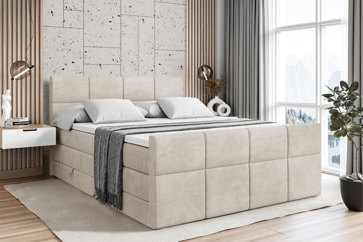 BOXSPRINGBETT ARDENI-Z KING - 180x200 - H3/H4 - Creme - Creme, Holzwerkstoff (180/200cm) - ALTDECOR