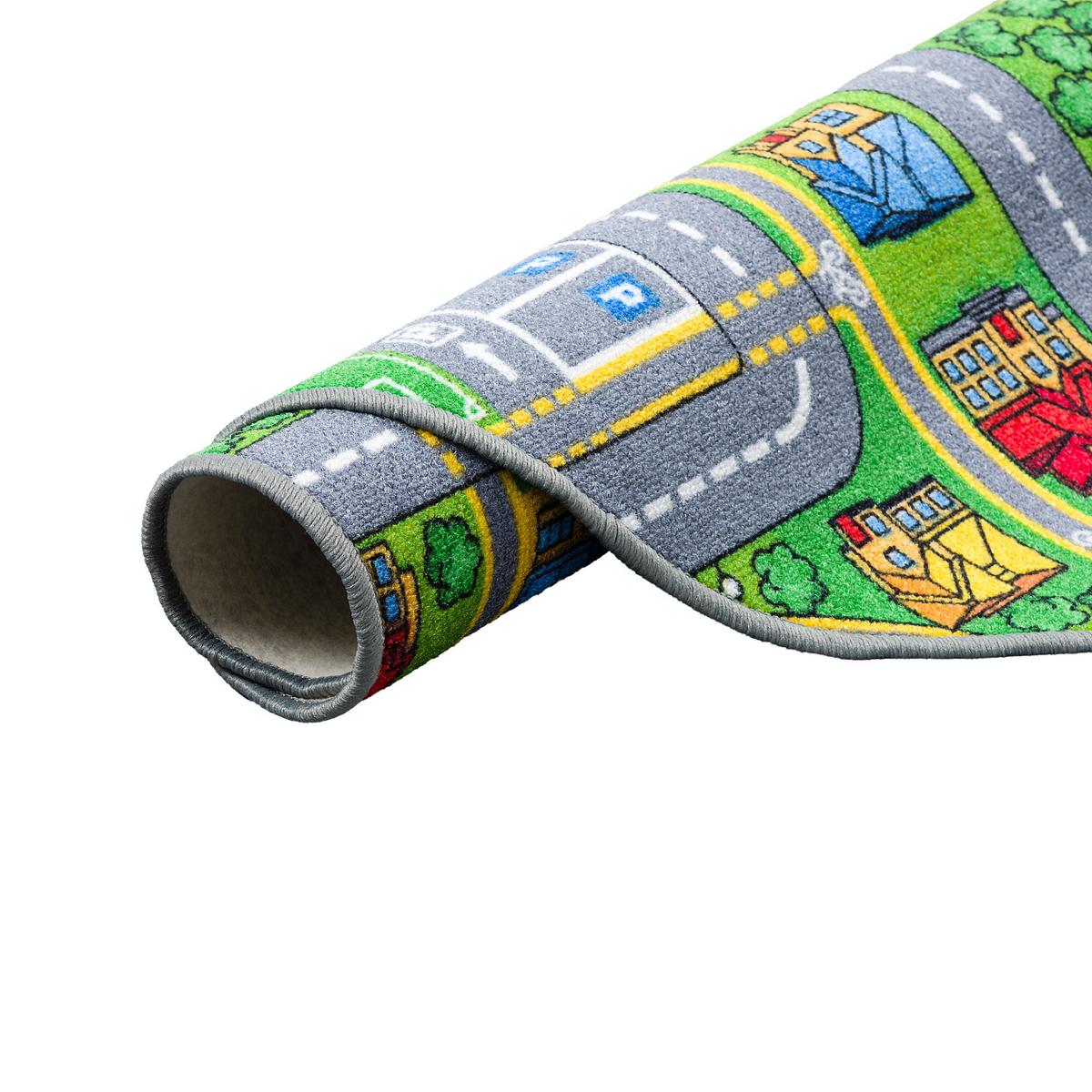 KINDER SPIEL TEPPICH ABENTEUERLAND BUNT RUND - Multicolor, Textil (100/100cm) - Snapstyle