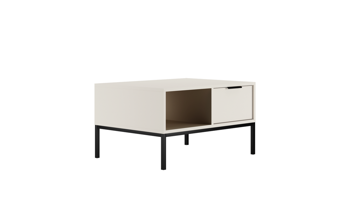 COUCHTISCH Austin 60/45/80 - Schwarz/Weiß, Holzwerkstoff (80/60/45cm) - RAUMHIRSCH FURNITURE