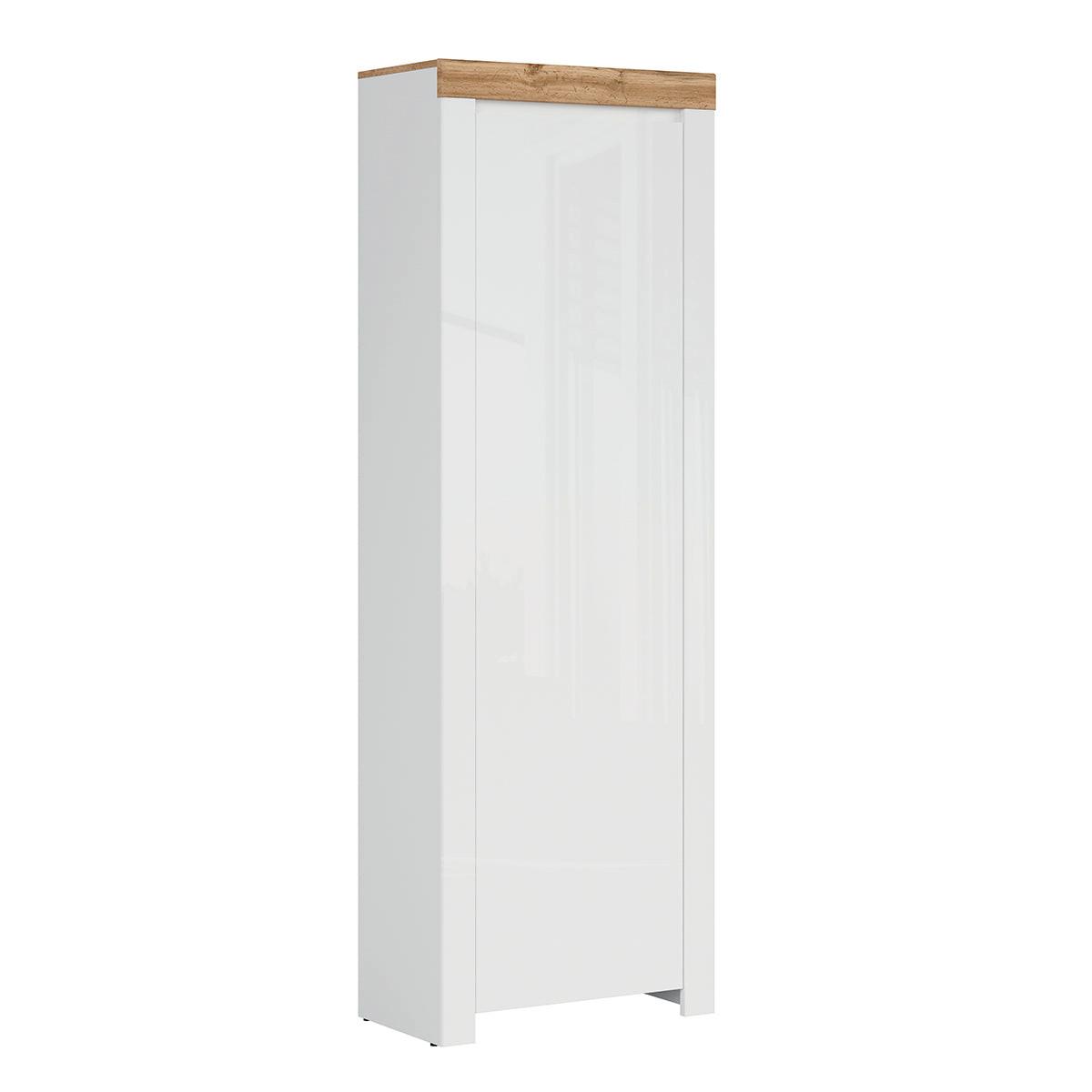 EINGANGSMÖBEL Hella Weiß und Holz - Weiß, Holzwerkstoff (68/203/37cm) - Petits-meubles