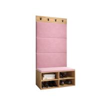 GARDEROBEN-SET 84/184/42 - Pink/Eichefarben, Holz (84/184/42cm) - MÖBEL KRYSPOL