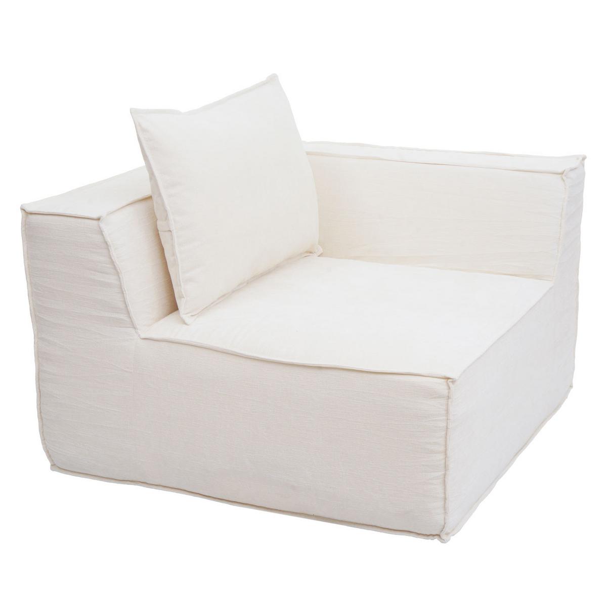 SOFA-GARNITUR Cremeweiß - Weiß, Textil (270/63/190cm) - MCW