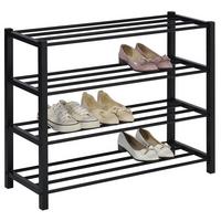 SCHUHREGAL NAVAN schwarz - Schwarz, Metall (80/63/29cm) - IDIMEX
