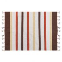 TEPPICH geflochten Hisarli 200/140 cm - Braun, Textil (140/200cm) - Beliani
