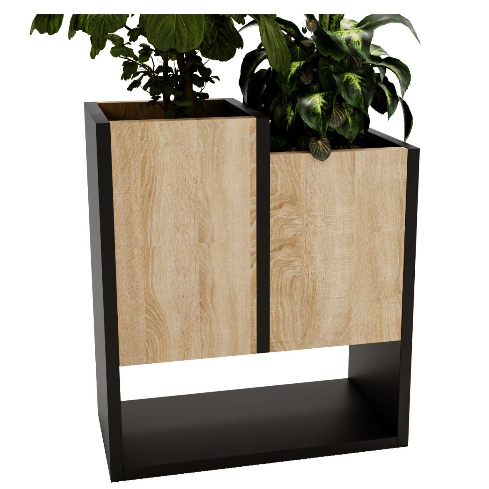 BLUMENKASTEN - Sonoma Eiche, Holzwerkstoff (22.6/50/44cm) - RAUMHIRSCH FURNITURE