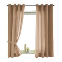 VORHANG 2ER SET BERLIN HxB 145x140cm Sand - Sandfarben, Textil (140/145/145cm) - Gardinenbox
