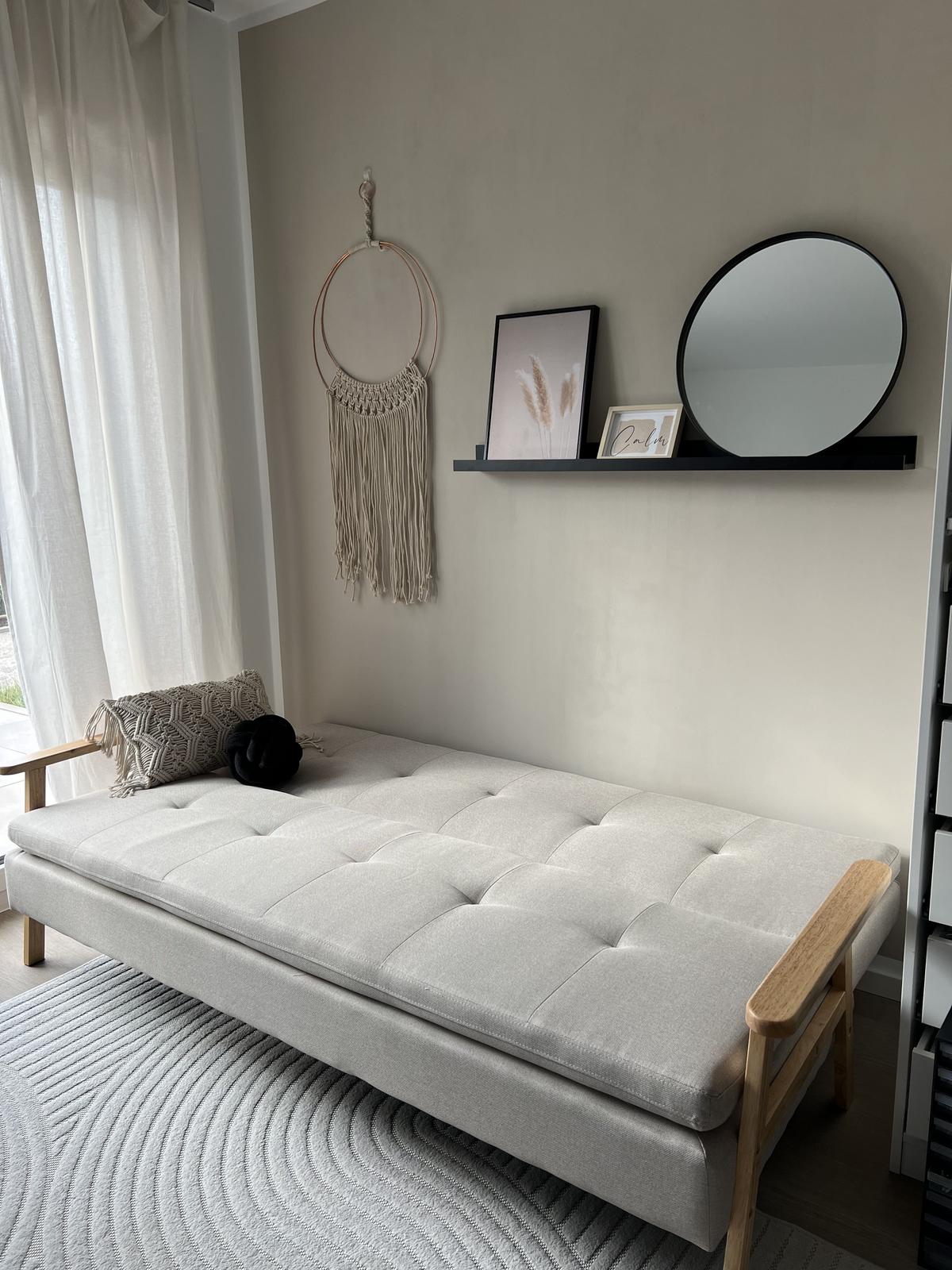 SCHLAFSOFA Polsterbezug Hellgrau Tjorn - Hellgrau, Textil (204/84/67cm) - Beliani