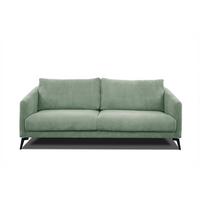 SOFA VILT 3-Sitzer, mintgrün - Schwarz/Mintgrün, Holzwerkstoff/Textil (202/89/94cm) - Wozimo