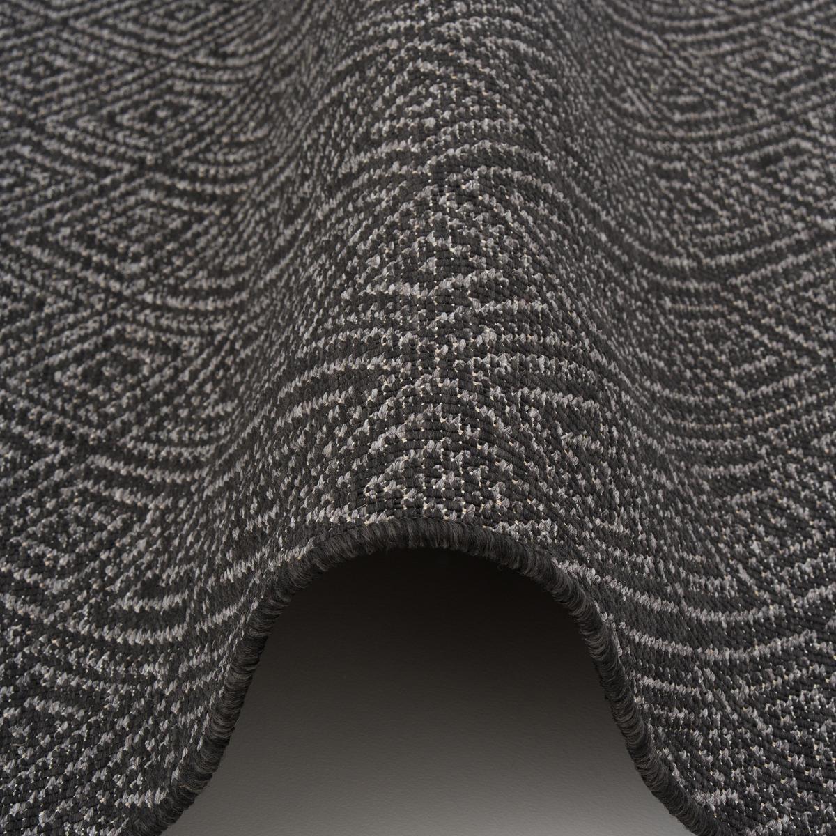 IN- UND OUTDOOR TEPPICH LÄUFER BEIDSEITIG NEWPORT - Anthrazit, Textil (100/100cm) - Snapstyle