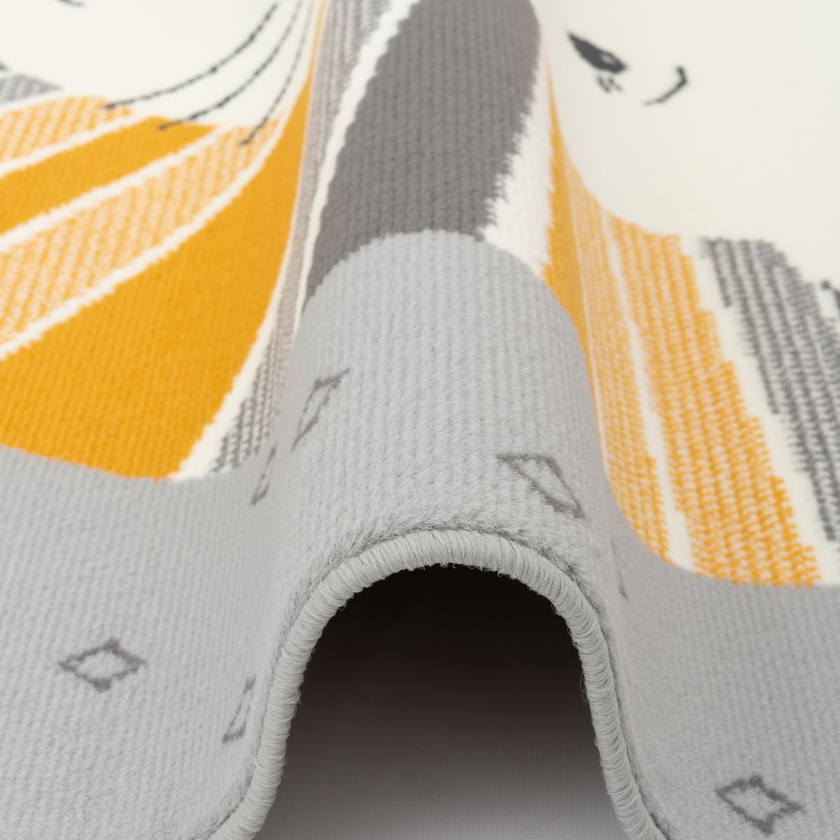 KINDERTEPPICH TRENDLINE LÖWE - Gelb/Grau, Textil (140/200cm) - Pergamon