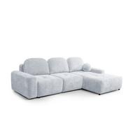 ECKSOFA Argos In Vibe - Hellblau, Holzwerkstoff/Textil (267/170cm) - Fun Möbel