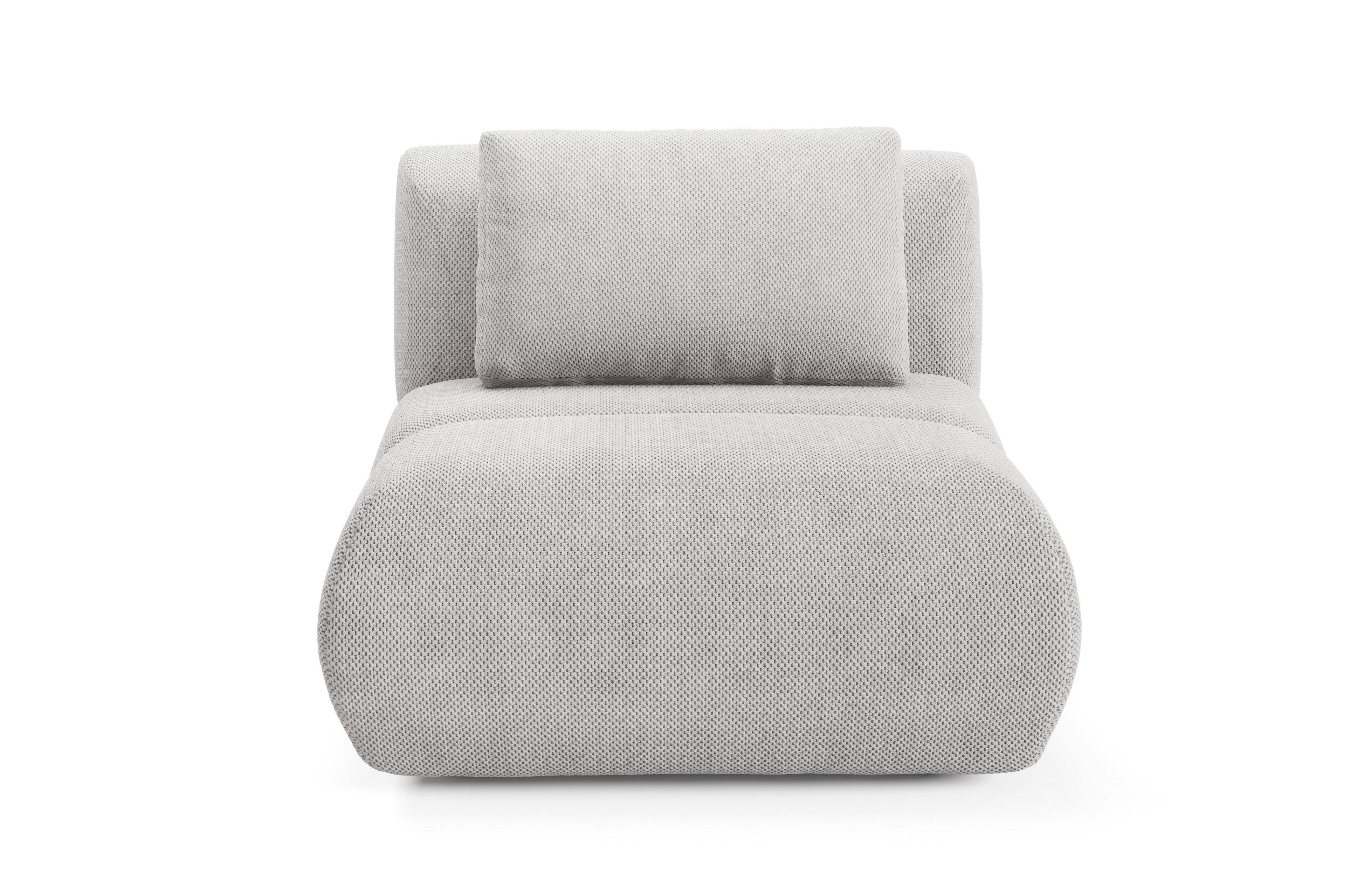 SESSEL ATOMO, Modern Polstersessel Loungesessel, Velours-Stoff Hellgrau - Hellgrau, Holz/Metall (98/82/134cm) - MASSENO