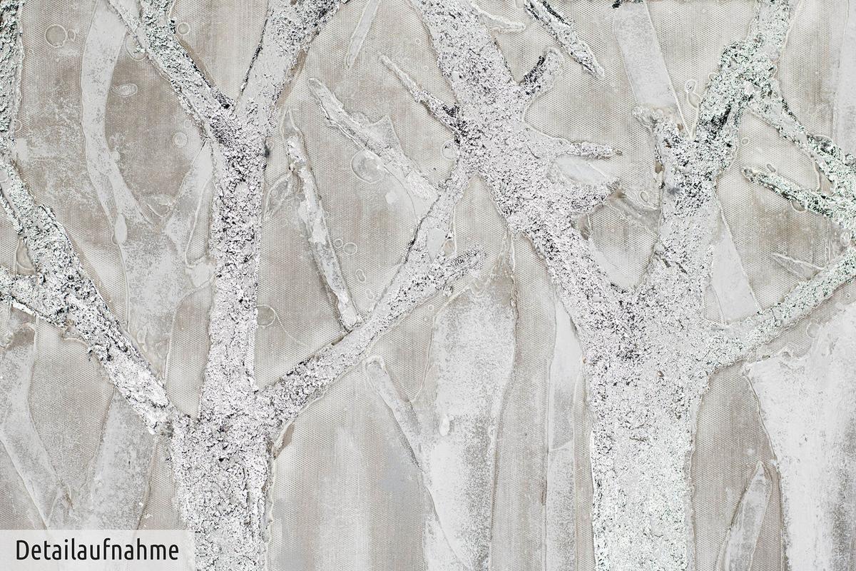 ACRYLBILD HANDGEMALT 120/60 cm - Grau, Holz/Textil (120/60cm) - KUNSTLOFT